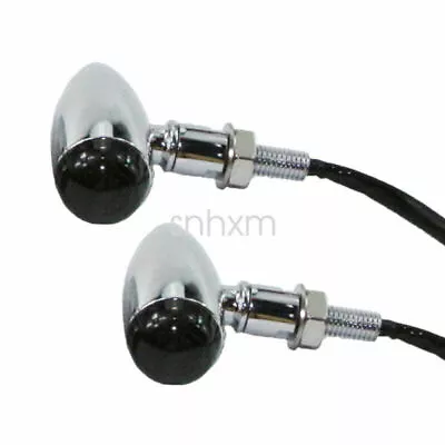 1Pair Aluminium Mini 2  Turn Signals For Kawasaki Mean Streak Classic 1600 1500 • $16.44