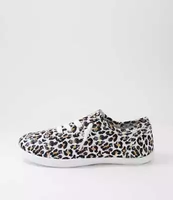 New I Love Billy Mynka Leopard Canvas Sneakers Womens Shoes Casual • $19