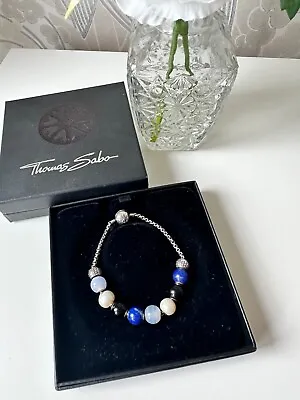 Genuine Thomas Sabo Karma Beads 19cm Bracelet With 8 Karma Beads & 2 Stoppers • £95