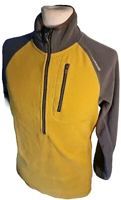 Craghoppers  Salisbury - Soft Micro Fleece Pullover Smock Mustard / Grey UK - L  • £20.99