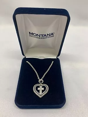Montana Silversmith Cross In A Bead Heart-NC3409 *New • $38.99