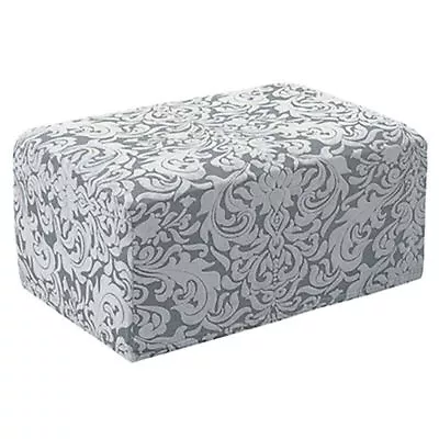 Ottoman Cover Rectangle Polyester Spandex Stretch Footstool Slipcover StoolCover • $10.90