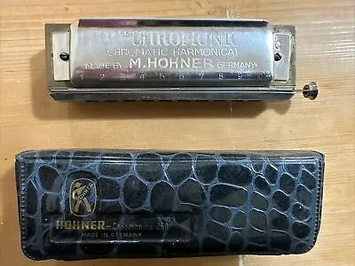 M. Hohner Model 260  The Chromonica  Harmonica Made In Germany W/Case Vtg • $29.95
