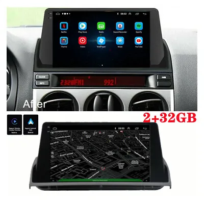 For 2002-2008 Mazda 6 Carpaly 2+32GB Stereo Radio GPS Head Unit WIFI 9  Android • $292.04