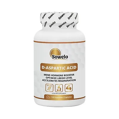 Sowelo Daa D Aspartic Acid Capsules Fast Regeneration Lean Muscle Men`s Booster • $9.49