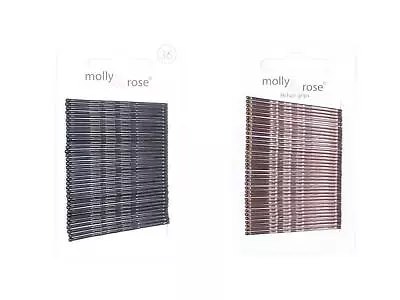 4.5cm Kirby Grips Hair Standard Size Bobby Pins Clips Black Brown Pack 36 • £2.41