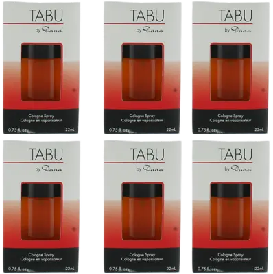 Tabu By Dana For Men Combo Pack: Miniature EDC Spr Cologne 4.5oz (6x0.75oz) New • £38.66