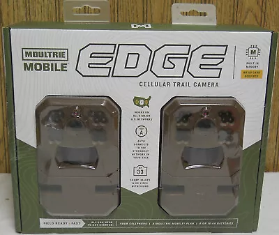 Moultrie Mobile EDGE Cellular Trail Camera Pack Of 2 (Factory Sealed) • $129.99