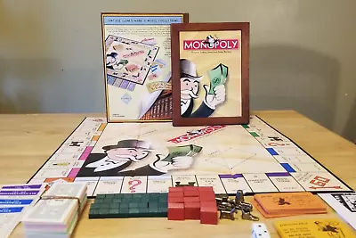 Monopoly Vintage Game Collection Parker Brothers Wooden Bookshelf • $25