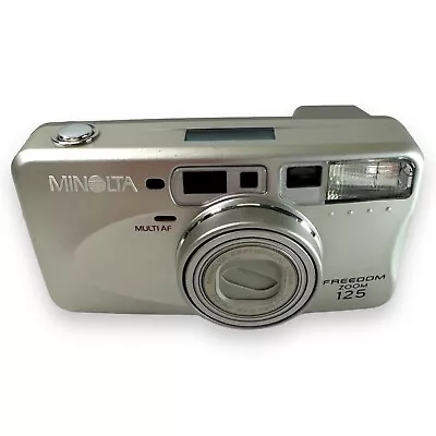 Minolta Freedom Zoom 125 Multi AF 35mm Point & Shoot Film Camera TESTED • $49.97