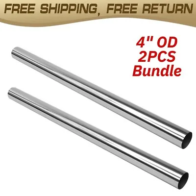 4  OD T304 Stainless STEEL 4' Foot Long STRAIGHT EXHAUST PIPE 17 Gauge • $89.99
