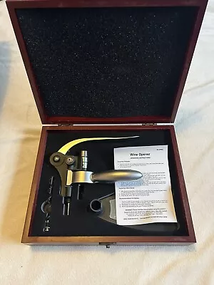 Wine Opening Kit With Rabbit Corkscrew In Wooden Box • $15