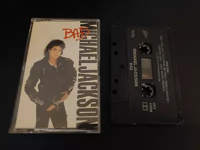 MICHAEL JACKSON  K7    Bad   EPIC Canada 1987' CrO2 • $14.48