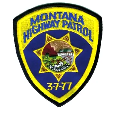 Montana Highway Patrol Embroidered Badge Size Patch 3  - Iron-on New • $5.25