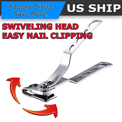 Extra Large Toe Nail Clippers For Thick Hard Nails Cutter Heavy Duty Stainless • $4.99