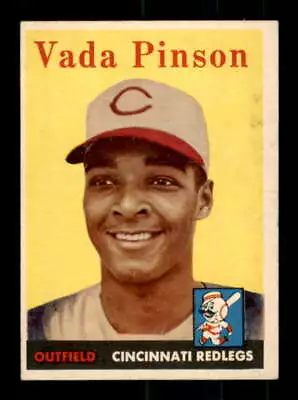 1958 Topps #420 Vada Pinson EX+ RC Rookie Reds 536793 • $39.38