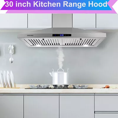 30 Inch Range Hood Wall Mounted 350 CFM Touch Control Vented LED Lights Kitchen • $139.99