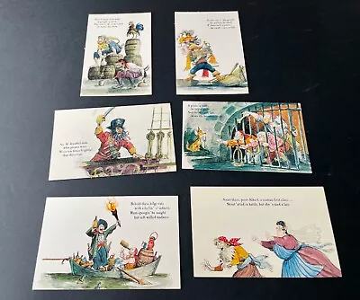 DISNEYLAND PIRATES OF THE CARIBBEAN 60’s Postcard Set B Marc Davis Sketches (6) • $25