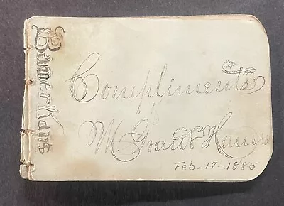 Vintage 1885 School Graduation Autograph Book • $26