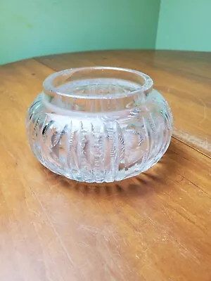 Vintage Small Glass Cut Lead Crystal Bowl • $5