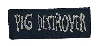£4.25 • Buy PIG DESTROYER - Logo - Woven Patch Sew On Grindcore Death Metal