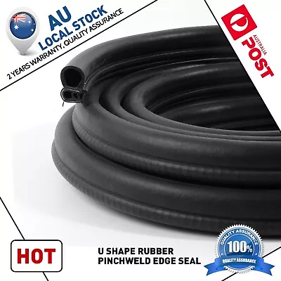 Rubber U Channel Edge Trim Car Door Hood Trunk Edging Protection Pinchweld Strip • $36.89