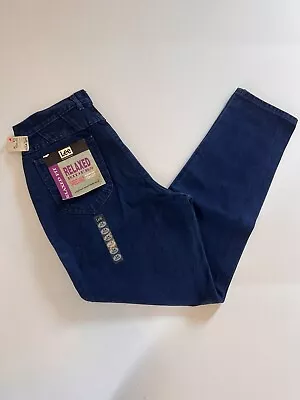 Lee Relaxed Riders Tapered Ankle VTG 80s Women’s Jeans Size 14 M Color Blue • $29.99