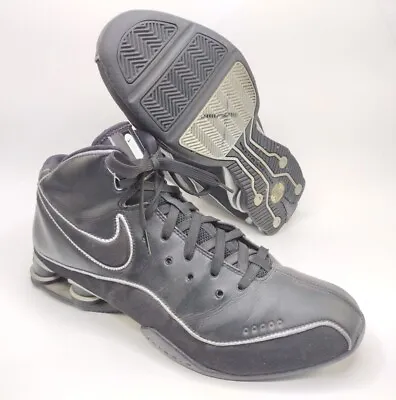 Nike Elite Flight Shox Basketball Shoes Black Leather Men's Sz 12 US 324826-001 • $59.95