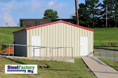 Steel Factory Mfg Prefab 25x30x10 Beam Frame Garage Building Affordable DIY Kit • $14299