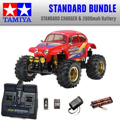 TAMIYA RC 58618 Monster Beetle RC Car Standard Bundle • £269.95