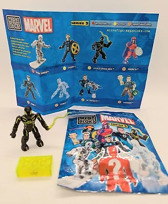 Stealth Spider Man Mega Bloks Series 3 Marvel Minifigure New Open Complete  • $16