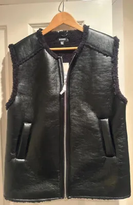 Missguided Ladies Black Faux Leather Gilet Jacket Size 6 NEW RRP £78 • £15