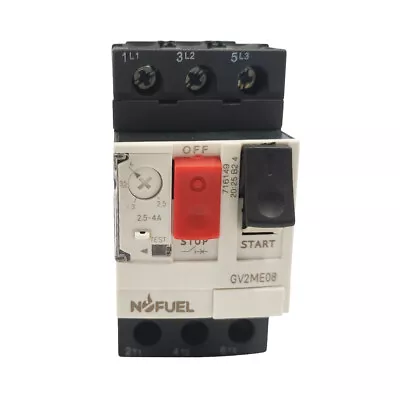 GV2ME08 Motor Circuit Breaker 2.5A-4A Manual Motor Starter Button GV2M Series • $36.99