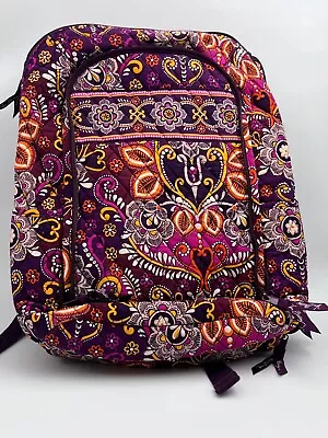 Retired VERA BRADLEY Safari Sunset Laptop Backpack Medallion Maroon Orange • $30