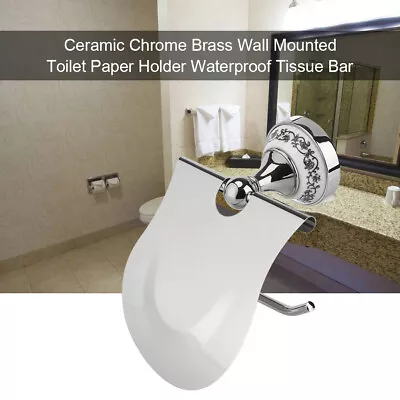 1PC Polished Bathroom Toilet Roll Paper Holder Rack Wall Mounted Tissue • £18.89