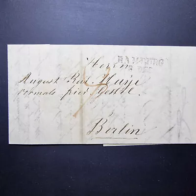 Germany Til 1840 - Hamburg Letter To Berlin - Used - Rare (see Photo) • $80.93
