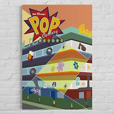 Walt Disney World Pop Century Resort Poster Art • $18