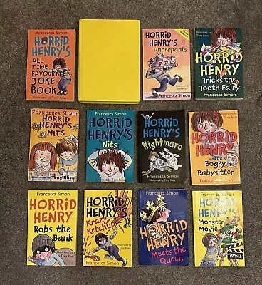 Horrid Henry's Cheeky Collection 12 Books Box Set By Francesca Simon • £5