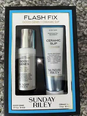 SUNDAY RILEY Flash Fix Facial Kit ☀️Good Genes & Ceramic Slip☀️ New In Box! • $14