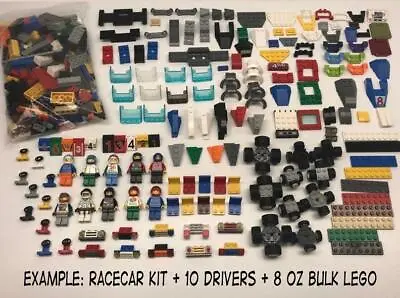 $79.99 • Buy Lego Birthday Activity: 10 Racecars, 10 Minifigs + 8 Oz Bulk Lego: Party Favors