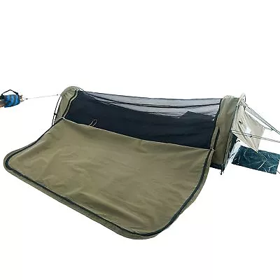 Kings Kwiky Canvas Single Swag 4WD Dome Tent Waterproof Mattress Outdoor Camping • $99