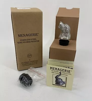 Menagerie Golden Retriever Wine Pourer Aerator Stainless Steel Vino Veritas NIB • $40.76