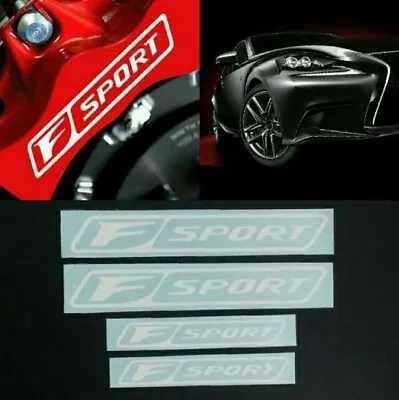 White F SPORT F-SPORT Lexus Brake Caliper Decal Stickers Hi-Temp -6 Diff Colors  • $7.89