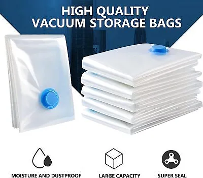 Strong Vacuum Storage Space Saving Bags Vac Bag Space Saver Vaccum Vacum Bag • £3.10