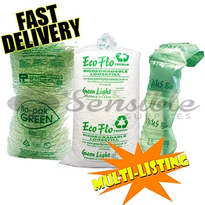 Loose / Void Fill-  Flopak Ecoflo & Air Pillows - Full Bags - All Types/qty's • £29.98