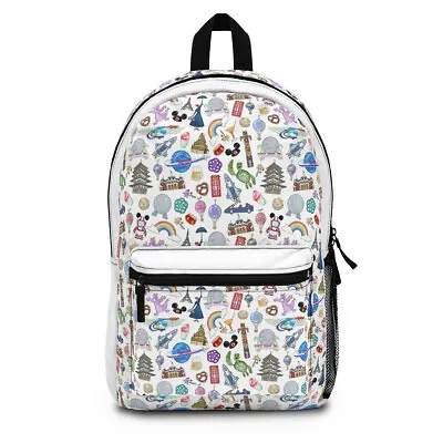 Disney Epcot Icons Backpack-White Disney Backpack Epcot Bag Figment Bag • $55