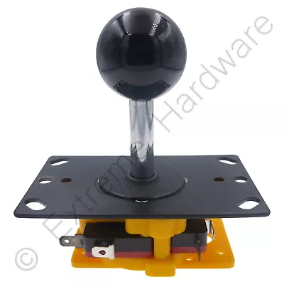 MD Technology Fight Stick Ball Top Arcade Joystick 2/4/8 Way (Black) MAME JAMMA • £12.99