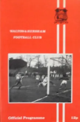 Walton & Hersham V Hemel Hempstead 9/12/1978 London Senior Cup - 3rd Qual Rd  • £1.99