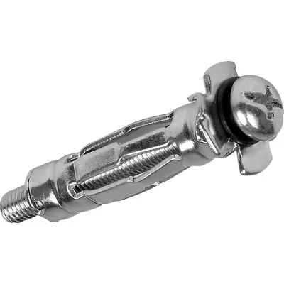 M5 X 45mm HOLLOW WALL ANCHORS Metal Cavity Plasterboard Rawl Plug Fixing Screw  • £2.99