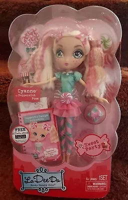 Spin Master La Dee Da Sweet Party Peppermint Pose Cyanne 10” Doll NIB • $25